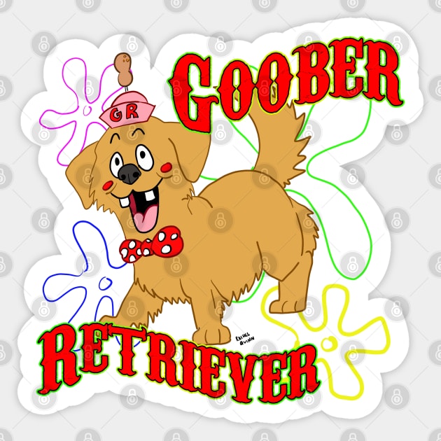 Golden Retriever - Goober Sticker by ApolloOfTheStars